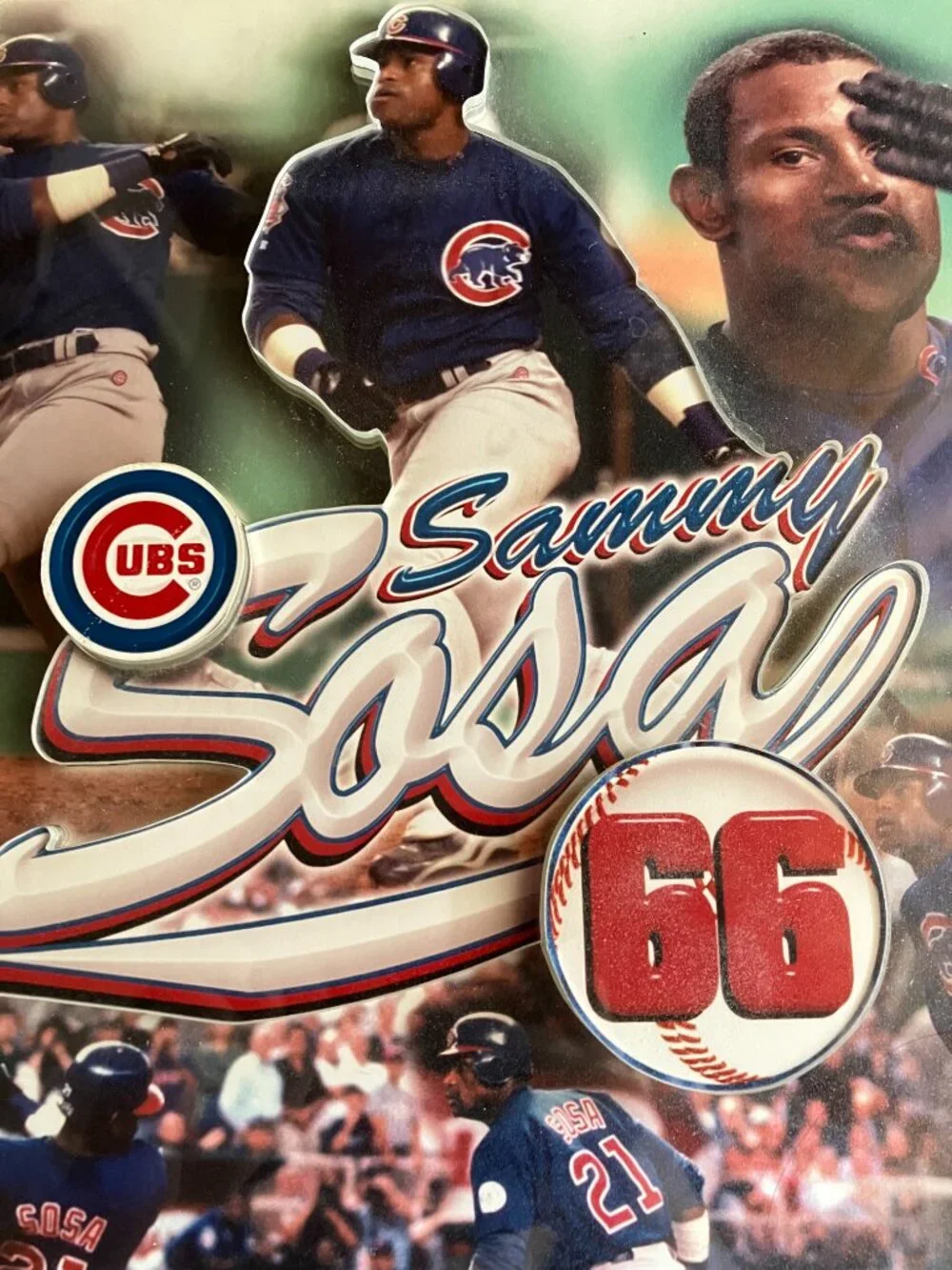 Collectible: Chicago Cubs Sammy Sosa 66th Home Run Commemorative Plaque